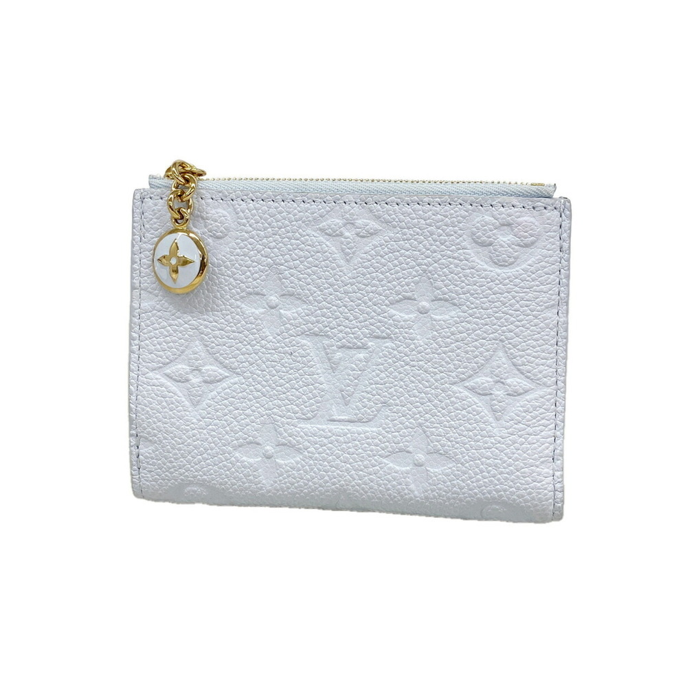 Louis Vuitton Monogram Empreinte Portefeuille Lisa Wallet M14654 Azure Blue W...